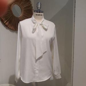 르피타 HC06 타이 블라우스(화이트) L253BBL957