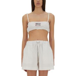 MOSCHINO JEANS COTTON BANDEAU TOP 080132240001