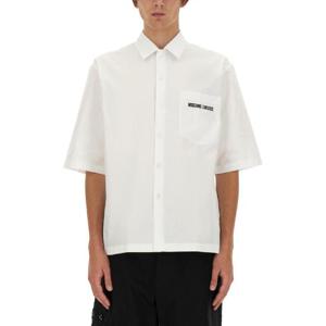 MOSCHINO 업사이드다운 로고 셔츠 022670351001