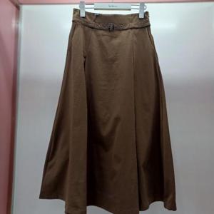 Latium HC06 가을느낌 A라인 플리츠 반밴딩 주머니 세미정장 헤이즐스커트 T2533sk02B