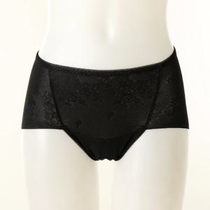 [와코루] 여성 자가드 거들형 위생팬티 (WPT3910 BK)