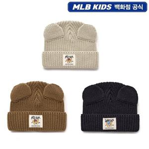 [MLB키즈]스트릿 메가베어 귀장식 직조라벨 비니(7ABNC0156)