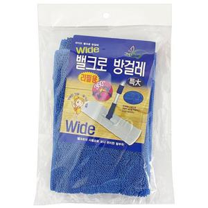 비젼 Wide 찍찍이 방걸레1p (특대 리필 9565)초극세사 밀대패드 교체용밀대패드 교체용걸레 교체용밀대걸레 초극세사걸레