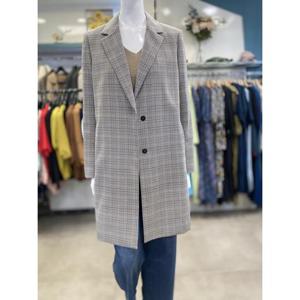 안지크 세이브존07 투버튼 체크 코트 AE1-JC510-0