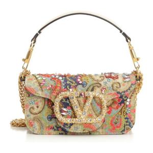 발렌티노 페이즐리 시퀸 스몰 숄더 백 7W2B0K53DJL CRV