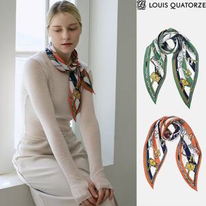 [루이까또즈(스카프)]루이스바로크 실크 마름모 스카프 2ESD053