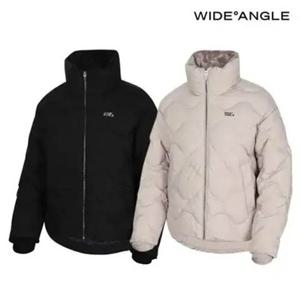 [와이드앵글]  WWW24572   CO 웨이브 퀼팅 루즈핏 중형 다운자켓 L