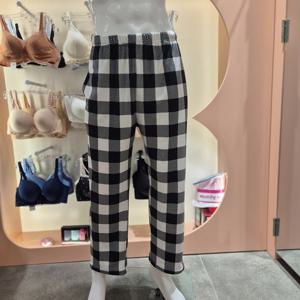 [솔브] 밍크스판 체크나염 극세사 남성 하의 SEP2593M