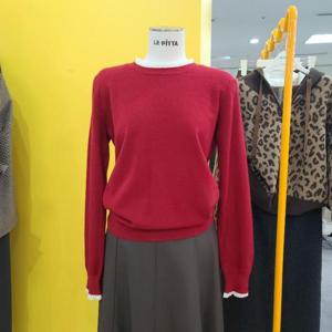 르피타 DP01 레이스배색  라운드니트 L254BSWA57