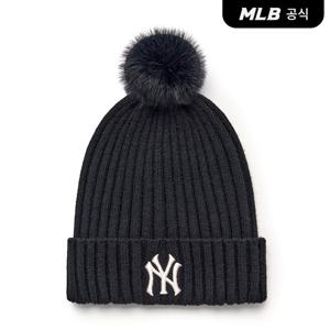 [MLB공식] 25FW 데일리 폼폼 비니 NY (Black) 3ABNB1556-50BKS