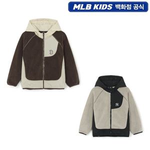 MLB키즈 아웃도어 모노그램 플리스 후드 집업 7AFDM0156