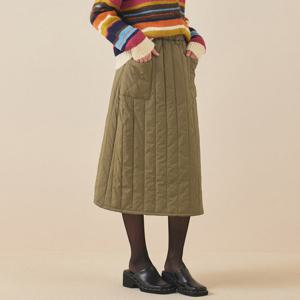 [매긴]포켓 밴딩 퀼팅 스커트_PBMF5W1SK8081