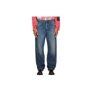 25 FW 디젤 남성 블루 릴랙스 2001 D 매크로 데님 진 252001M186033