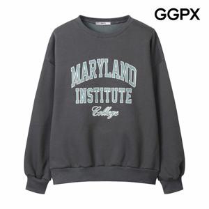 [GGPX] 캐주얼 그래픽 기모 맨투맨 티셔츠 (GPATS019F)