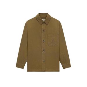 25FW 생로랑 CASSANDRE 오버셔츠 IN 코튼 AND LINEN GABARDINE 852696Y253W2669