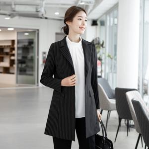 [모슬린]엄마옷 스트라이프 롱 자켓 515FGH412 마담/중년여성/빅