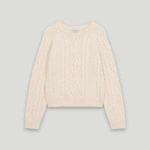 [코데즈컴바인] 꽈배기 울 라운드넥 니트 (CKD-PU007WA)