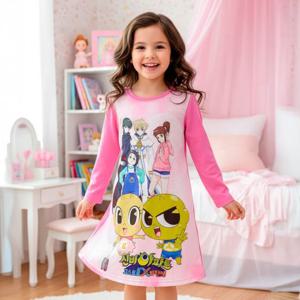 [토토와모모]유아 아동 여아 실내복 원피스 신비아파트 T돌리