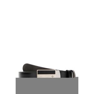 MONTBLANC 블랙 레더 reversible 벨트 128136000