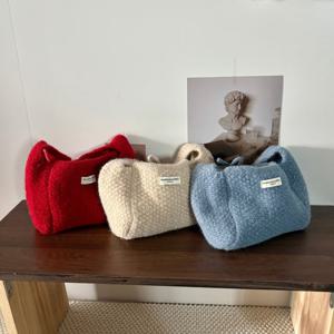 [디어백] 리본 감성 니트 뜨개 토트백 CH22973T