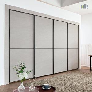 [솔리에] 엘레나 스톤그레이 슬라이딩 붙박이장 30cm