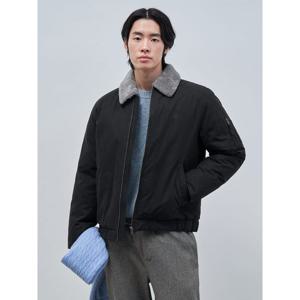 [빈폴멘] [빈폴] 양모 트리밍 숏 다운  블랙 (BC4Y38C715)