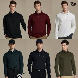 [2장세트] 팜스프링스 남성 메커니컬 기모카라티셔츠