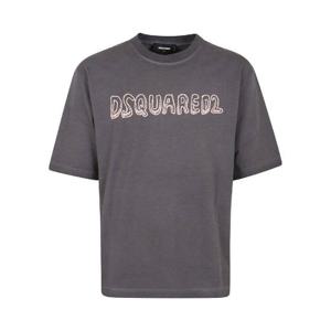 Dsquared2 베스트 페이드 루즈핏 카툰 로고 티셔츠 S71GD1554D20035 814 TP935507831