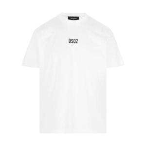 Dsquared2 로고 프린트 크루넥 티셔츠 S74GD0997S23009 100 TP935799585