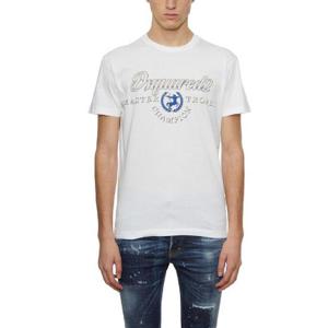 Dsquared2 로고 프린트 크루넥 티셔츠 S71GD1346S23009 100 TP943989256