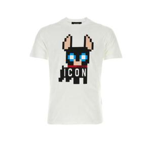 Dsquared2 아이콘 픽셀 프린트 크루넥 티셔츠 S79GC0073S23009 100 TP946532032