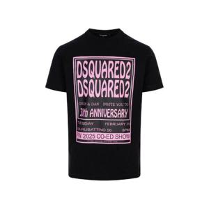 Dsquared2 로고 프린트 크루넥 티셔츠 S71GD1582D20020 900 TP948912456