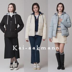 카이아크만 25FW 최신상 여성 후드 패딩 재킷