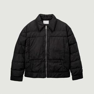 행텐 남성 라이트 다운 퀼팅 트러커 자켓 블랙