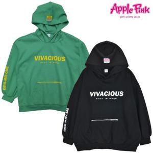 [애플핑크]레터링 박시 후드티 (APK8Q163GS)