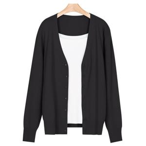 베이직 여름 여성 데일리 무지 가디건 JG-WCD-0749-블랙