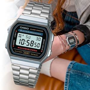 카시오 빈티지 A168WA-1 레트로 공용 전자 손석희 메탈 손목시계