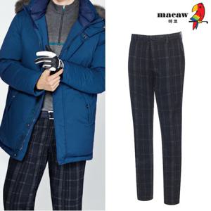 [마코] (남성)투톤 체크 디자인 팬츠_MJM4LP02