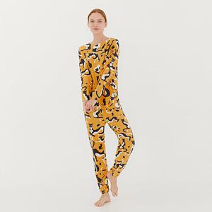 라페어 머스터드 캣 수딩웜 애니웨어 상하의세트 LWJJAST0136-MC