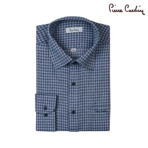 [피에르가르뎅] 블루 잔체크 노말핏 PKDS4910