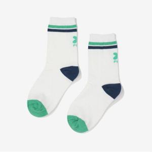 [휠라키즈] 휠라X수수진 스트라이프 장목 양말 (FK3SCF5S02X_OWH