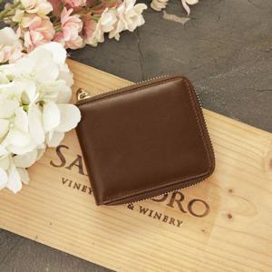 F8011 천연소가죽 여성 반 중지갑 카드 지퍼 수납지갑