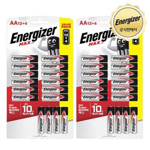 에너자이저 알카라인 맥스 건전지 AA 10입 + 10입