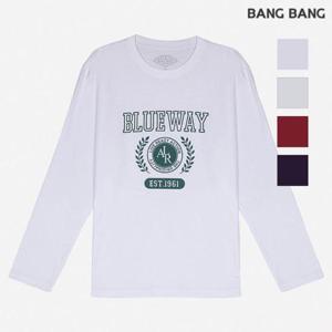 뱅뱅 동백01 레터링 나염 긴팔티 NTK206