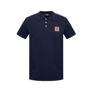디스퀘어드2 로고 폴로티셔츠 네이비 남성 S74GL0035 S22743 470