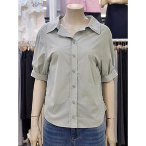 SOUP 세이브존07 여성 빅카라넥 반팔 셔츠 OA6SST1