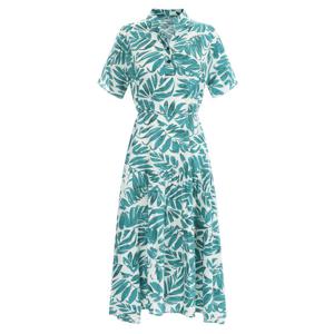 샵앤) 빌리 차이나카라 단추 반팔 롱원피스 PIC-WDR-12072-그린