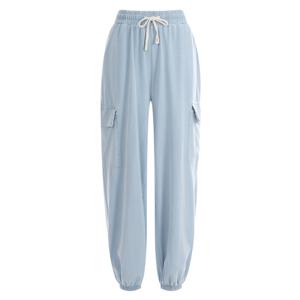 샵앤) 아이스쿨링 여성 데님 와이드조거팬츠 PIC-WPT-12073-연청