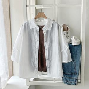 샵앤) 플로여성 카라 오버핏 여름남방자켓DGB-WNB-3499-아이보리