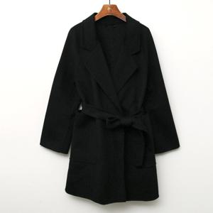 샵앤) 여성 간절기 울100 하프코트 SIU-WJK-3696-블랙